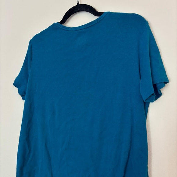 Croft & Barrow Blue Short Sleeve Women's TShirt Size L - Picture 8 of 9